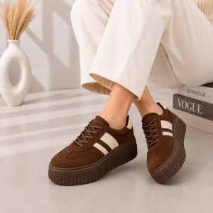 Pantofi Casual StripeWalk - H55 Brown - Img 3