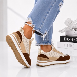 Pantofi Sport Dama Lola - LA350 Brown - Img 4