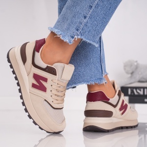 Pantofi Sport New Bolune - XBL547 Khaki Red