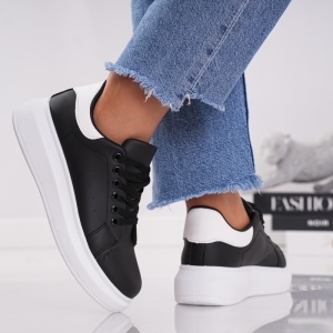 Pantofi Sport Queen - 1860 Black-White