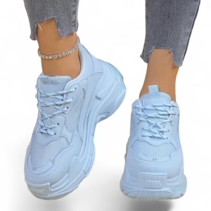 Pantofi Sport Triple S - BL608 Blue - Img 4