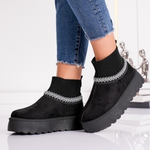 Papuci Casual UG - CozySock VL258 Black - Img 3
