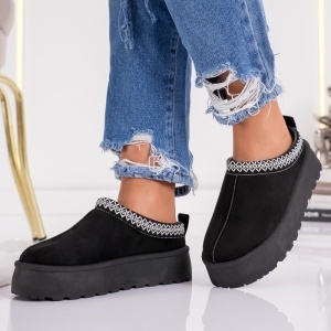 Papuci Casual UG - CozyStep VL242 Black - Img 6