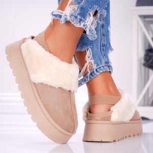 Papuci Casual UG - OM566 Khaki - Img 1