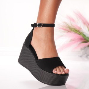 Sandale Cu Platforma - 5WL7 Black 01 - Img 2