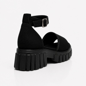 Sandale cu Platforma - F-131 Black - Img 3