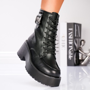 Ghete Casual Gloria - B24-1507B Black - Img 1