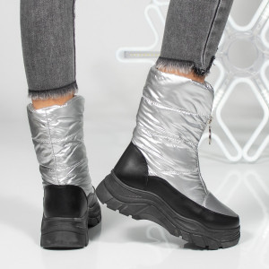 Ghete Dama Apreschiuri Hanna Plus - BE21020 Silver - Img 3