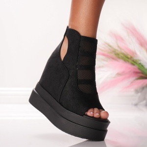 Ghete Dama cu Platforma - 1053 Black - Img 1