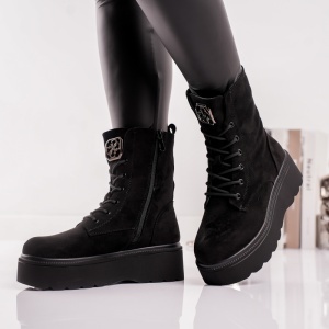 Ghete Dama Doma - UrbanLace HX1117B Black - Img 4