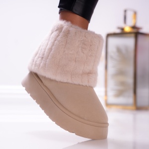Ghete Tip UG -FurWarm B24-1595G Beige - Img 2