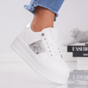 Pantofi Casual Crystal Touch - MK191 White