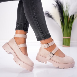 Pantofi Casual Glory - 1004 Beige - Img 3