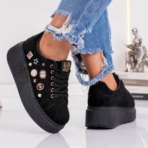 Pantofi Casual Love- MK083 Black - Img 3