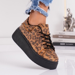 Pantofi Casual Strass - 2759 Leopard