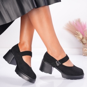 Pantofi Casual Toc Lolly - 1033 Black - Img 2
