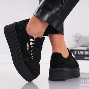 Pantofi Casual VelvetClass - MK162 Black - Img 2