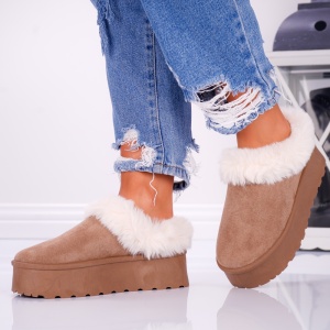 Papuci Casual UG - FluffyRise Y127 Khaki - Img 4