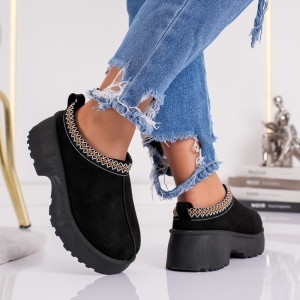 Papuci Casual UG - UrbanLift BK301 Black