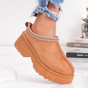 Papuci Casual UG - UrbanLift BK301 Camel - Img 3
