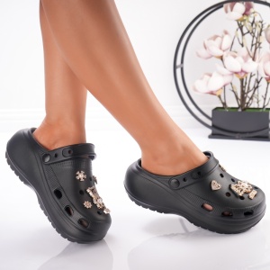 Saboti Krock Cu Platforma - F-178 Black - Img 3