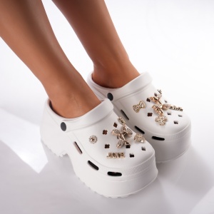 Saboti Krock Cu Platforma - F-179 White - Img 2