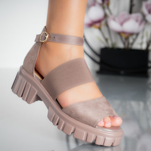 Sandale cu Platforma - C68 Khaki - Img 3