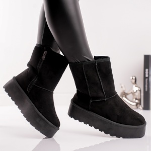 Ghete Casual UG - NordicRise BK321 Black