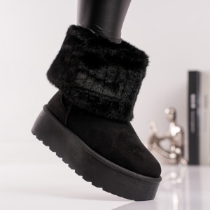 Ghete Casual UG - SnowFur BK102 Black - Img 3