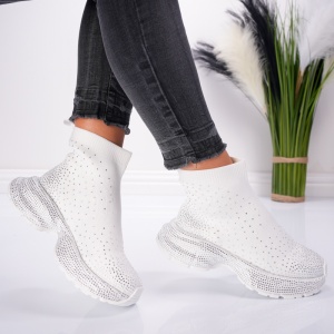 Ghete Dama Amelie - 1040 White - Img 3