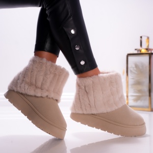 Ghete Tip UG -FurWarm B24-1595G Beige - Img 3