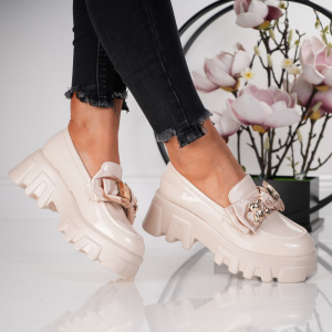 Pantofi Casual Bear - 711 Beige - Img 4