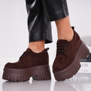 Pantofi Casual Class Go - A5213 Brown - Img 4