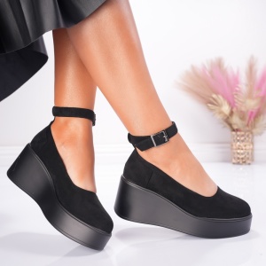 Pantofi Casual cu Platforma Deea - 1038 Black - Img 4