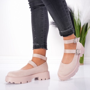 Pantofi Casual Glory - 1004 Beige - Img 4