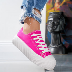 Pantofi Sport Jessica - XL036 Fuchsia - Img 4