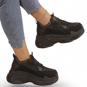 Pantofi Sport Triple S - BL608 Black - Img 6
