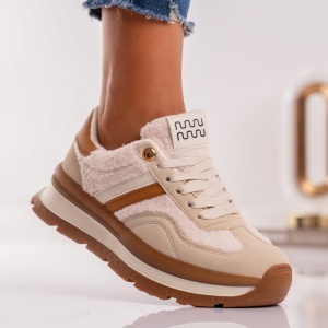 Pantofi Sport Wool - MK080 Beige