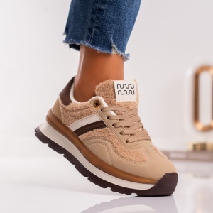 Pantofi Sport Wool - MK080 Khaki - Img 3