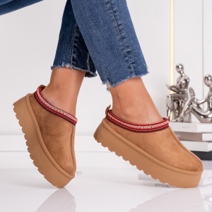 Papuci Casual UG - CozyStep VL242 Camel - Img 2