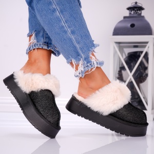 Papuci Casual UG - FurrySoft UG BG183 Black - Img 2