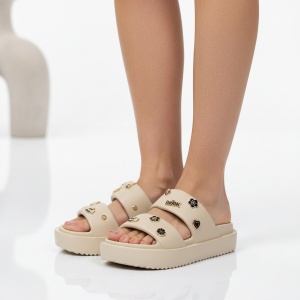 Papuci Cu Platforma - BG196 Khaki - Img 3