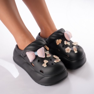 Saboti Krock Cu Platforma - BG201 Black - Img 1