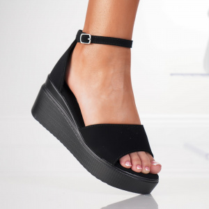 Sandale cu Platforma - 2PT3 Black 01 - Img 2