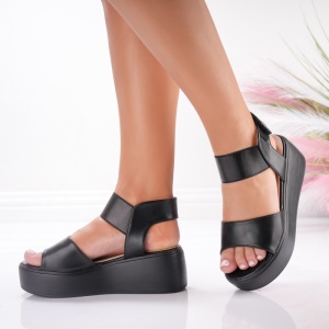 Sandale Cu Platforma - A25-1935 Black - Img 4