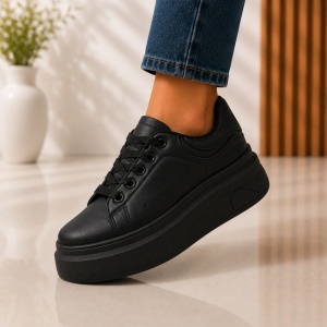 Sneakers Dama Platforma NOVA - JX888 Black