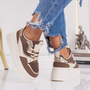 Sneakers Dama UG High - MK072 Brown