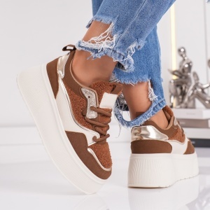Sneakers Dama UG High - MK072 Coffee