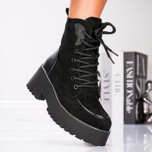 Ghete Casual - B24-1653 Black - Img 1