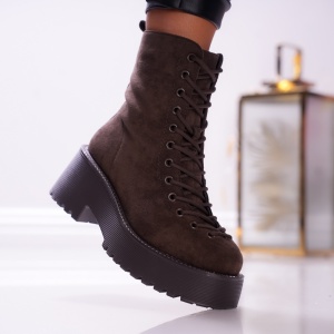 Ghete Casual Gloria - B24-1501 Khaki - Img 1